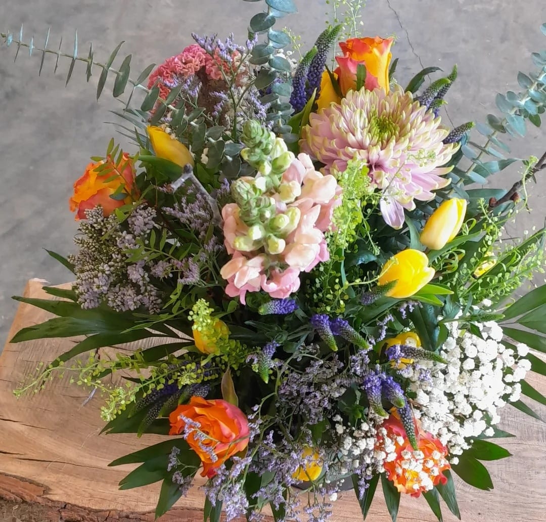 Buket fra blomsterhandler ved Viborg